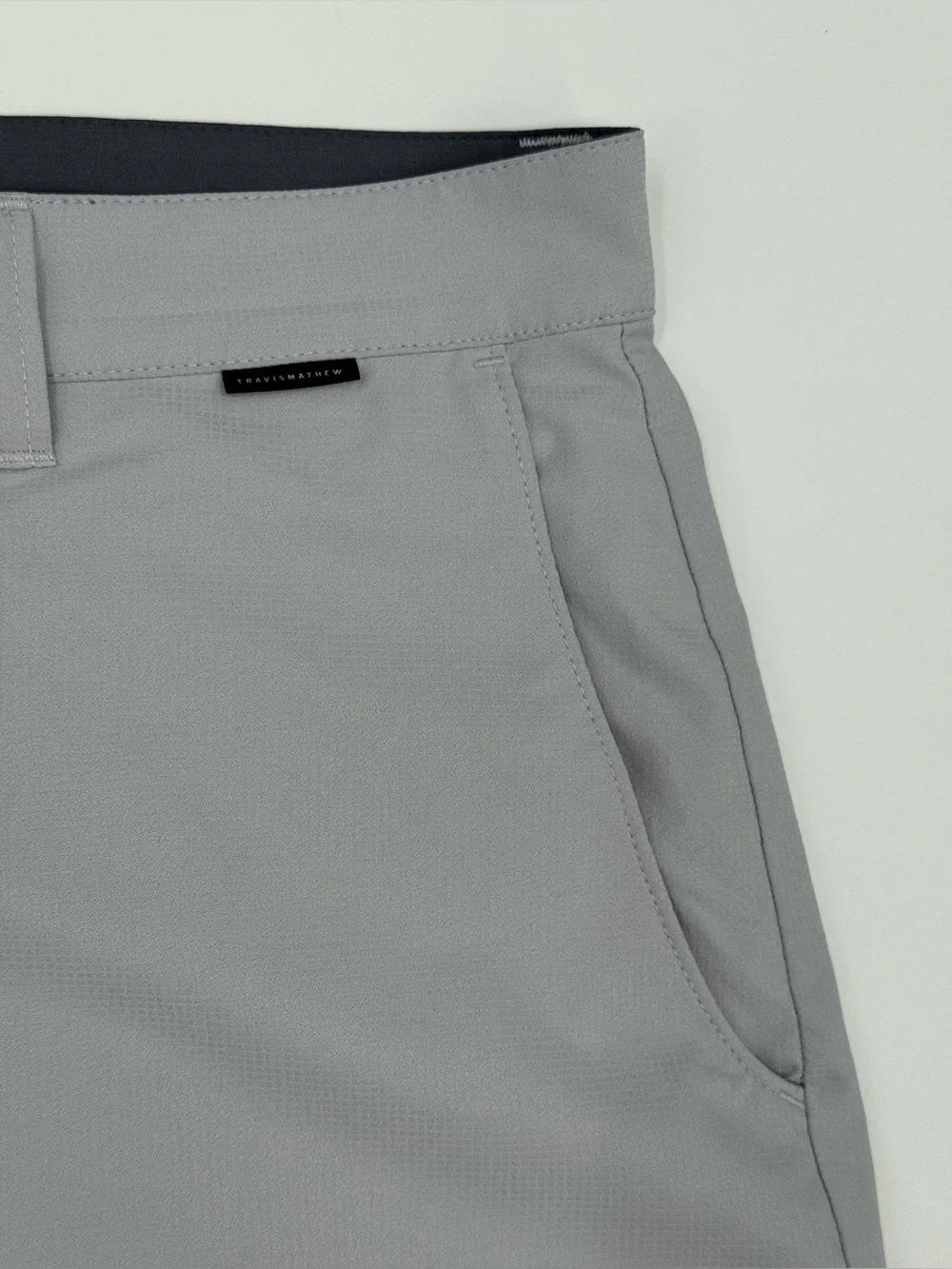 TravisMathew Men’s Golf Shorts Gray Size 36 Stretch 88% Polyester 12% Elastane